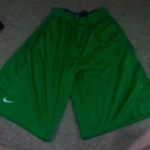 Nike green shorts